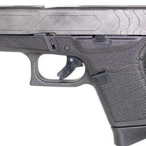 GLOCK 43 TUNGSTEN / BLACK 9MM 3.39-INCH 6RDS WITH CUSTOM STIPPLING AND RELIEF CUTS