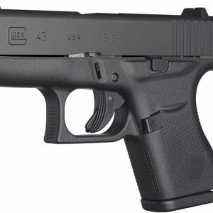 GLOCK 43 BLACK 9MM 3.39-INCH 6RDS USA MADE