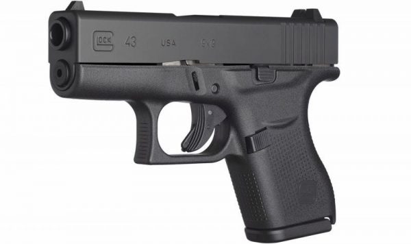 GLOCK 43 BLACK 9MM 3.39-INCH 6RDS USA MADE