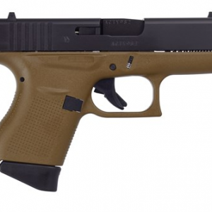 GLOCK 43 GEN 3 BLACK/FDE 9MM 3.39-INCH 6RDS