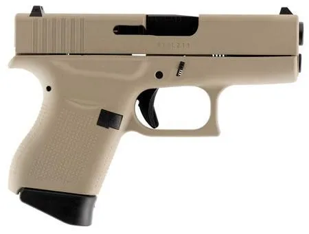 GLOCK 42 DESERT TAN .380 ACP 3.25-INCH 6RDS