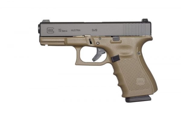 GLOCK 19 GEN 4 OD GREEN 9MM 4.02-INCH 10RDS