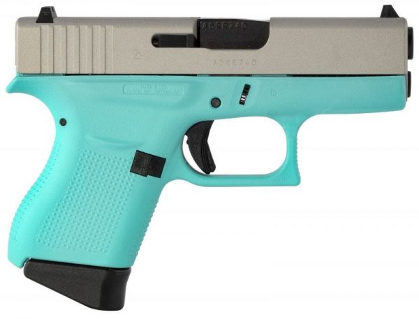 GLOCK 43 SUBCOMPACT ROBIN'S EGG BLUE 9MM 3.39-INCH BARREL 6-ROUNDS FIXED SIGHTS