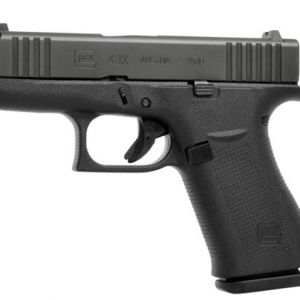 GLOCK 43X 9MM 3.41" BARREL 10-ROUNDS FIXED GLOCK SIGHTS