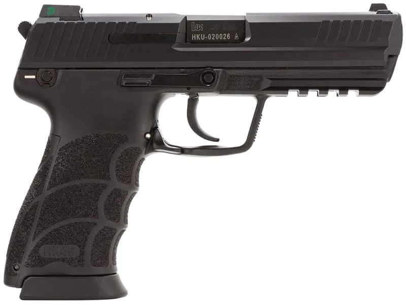 HECKLER AND KOCH HK45 TACTICAL V1 LEA PISTOL .45ACP, DA/SA, NS, 3 MAGAZINES, 10R