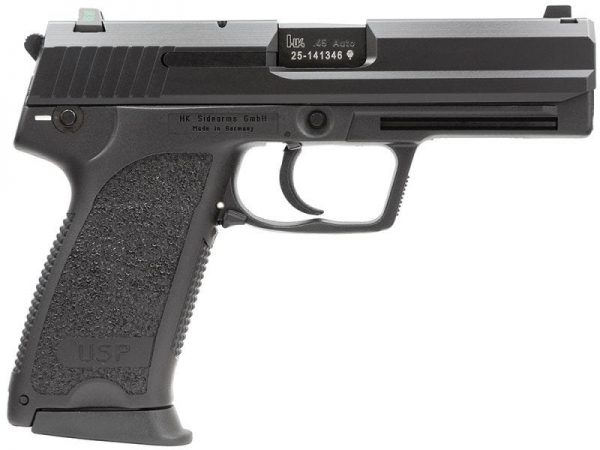 HECKLER AND KOCH USP45 V1 BLACK .45 ACP 4.41" BARREL 12-ROUNDS NIGHT SIGHTS