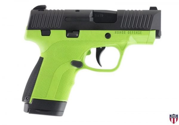 HONOR DEFENSE HONOR GUARD SUB-COMPACT BLACK / GREEN 9MM 3.2-INCH 8RDS
