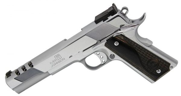 IVER JOHNSON 1911 EAGLE XLC PORTED CHROME .45 ACP 6" BARREL 8-ROUNDS