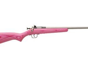 KEYSTONE CRICKETT G2 PINK WOOD STOCK WITH SATINLESS FINISH .22LR 16 INCH 1 RD