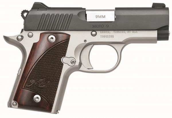 KIMBER MICRO 9 TWO-TONE 9MM 3.15-INCH 6RD BLACK / STAINLESS