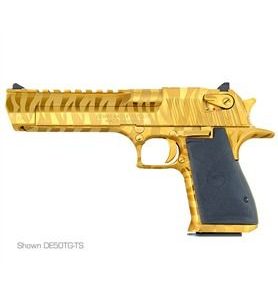 MAGNUM RESEARCH DESERT EAGLE TITANIUM GOLD .357MAG 6-INCH 9RD TIGER STRIPE FINISH