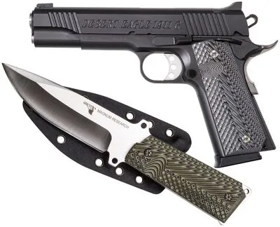 MAGNUM RESEARCH BLACK DESERT EAGLE 1911 45ACP 5 INCH WITH KNIFE