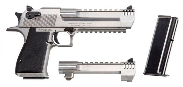 MAGNUM RESEARCH DESERT EAGLE MARK XIX STAINLESS .50 AE 6" BARREL 7-ROUNDS WITH MUZZLE BRAKE