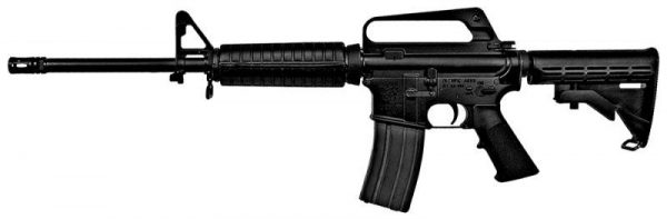 OLYMPIC ARMS INC. PLKR + COMPACT 223 16-INCH BLACK