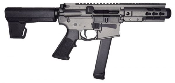 BRIGADE AR STYLE BATTLE PISTOL TUNGSTEN 9MM 5.5" 33-ROUND