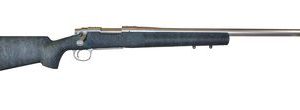 REMINGTON MODEL 700 STAINLESS 5-R BOLT ACTION RIFLE BLACK WITH GREEN WEBBING .300 WIN MAG 26 INCH 3 RD