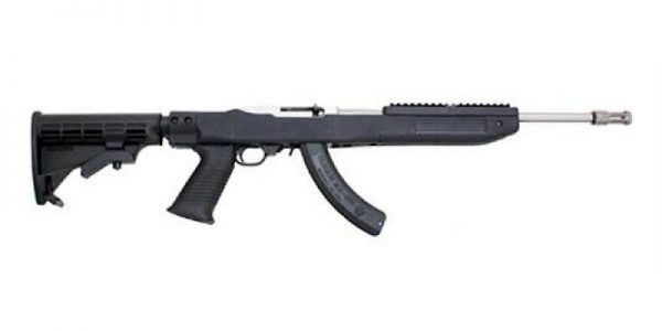 Ruger 10/22 Black / Stainless Steel 22 LR 16.3-inch 25Rd Tapco Fusion Stock
