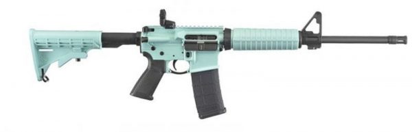 Ruger AR-556 Turquoise Blue / Black 5.56 / .223 Rem 16.04-inch 30Rds Tiffany Blue TALO Exclusive