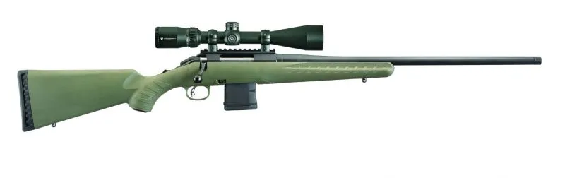 RUGER PREDATOR MATTE BLACK / MOSS GREEN SYNTHETIC 223REM 22-INCH 10RD