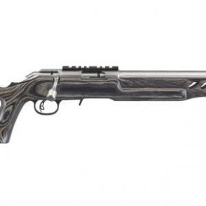 RUGER AMERICAN RIMFIRE RIFLE WITH THUMBHOLE STOCK BLACK / LAMINATE .22 LR 18-INCH 10RDS