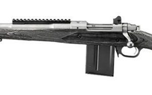 RUGER GUNSITE SCOUT STAINLESS STEEL / LAMINATE BLACK 308 WIN 18-INCH 10RD - LEFT HAND