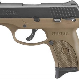 RUGER LC9S FLAT DARK EARTH 9MM 3.12" BARREL 7-ROUNDS WITH 3 DOT ADJUSTABLE SIGHTS