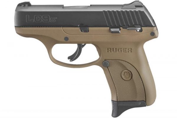 RUGER LC9S FLAT DARK EARTH 9MM 3.12" BARREL 7-ROUNDS WITH 3 DOT ADJUSTABLE SIGHTS