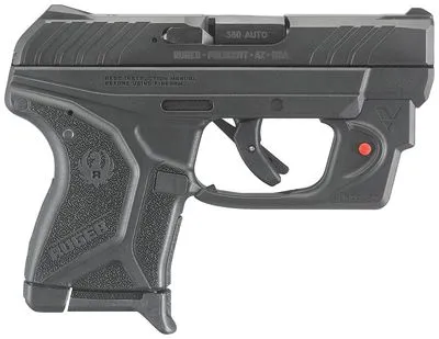 RUGER LCP II BLACK .380ACP 2.75-INCH 6RD WITH VIRIDIAN RED LASER