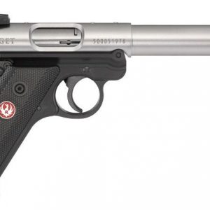 RUGER MKIV TARGET THREADED STAINLESS .22 LR 5.5-INCH 10RDS