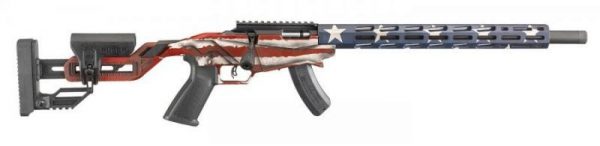 RUGER PRECISION 22 LR 18" TB 10 ROUNDS AMERICAN FLAG