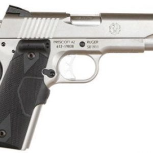 RUGER SR1911 COMMANDER SEMI AUTO PISTOL STAINLESS 45 ACP 4.2 INCH 7 RD 6725
