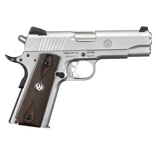 RUGER SR1911 COMMANDER STAINLESS .45ACP 4.25-INCH 7RDS