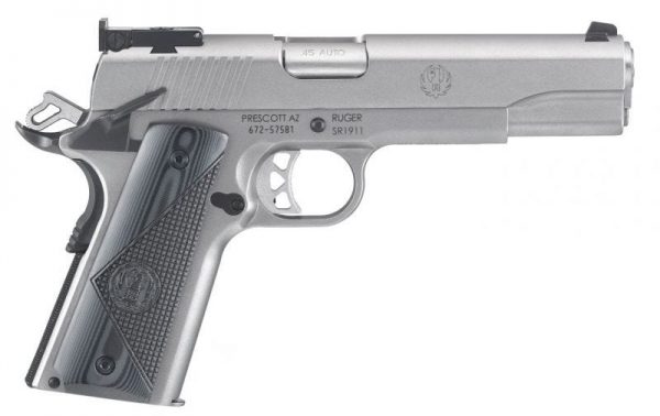 RUGER SR1911 TARGET STAINLESS .45 ACP 5-IN 9 ROUNDS