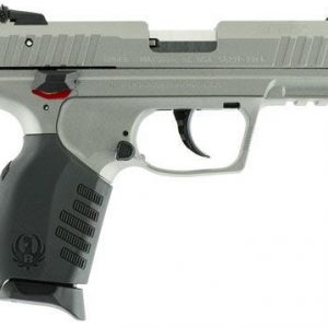 RUGER SR22 SAVAGE SILVER CERAKOTE .22 LR 3.5-INCH 10RDS