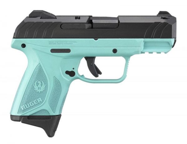 RUGER SECURITY-9 COMPACT BLACK / TURQUOISE 9MM 3.42" BARREL 10-ROUNDS