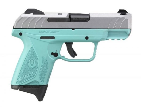 RUGER SECURITY-9 COMPACT STAINLESS / TURQUOISE 9MM 3.42" BARREL 10-ROUNDS