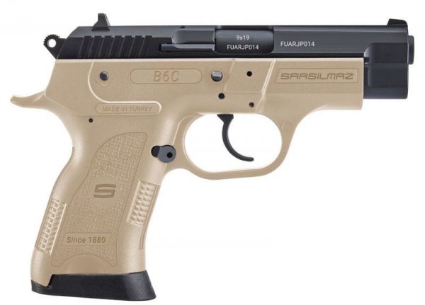 SAR USA B6C FLAT DARK EARTH 9MM 3.8" BARREL 13-ROUNDS