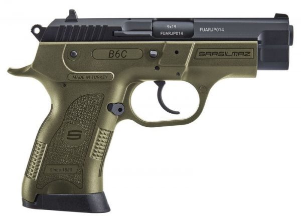 SAR USA B6C OD GREEN 9MM 3.8" BARREL 13-ROUNDS