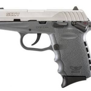 SCCY CPX-1 STAINLESS/SNIPER GRAY 9MM 3.1-INCH 10RD AMBIDEXTROUS SAFETY