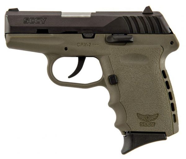 SCCY CPX-2 BLACK / FLAT DARK EARTH 9MM 3.1-INCH 10RD