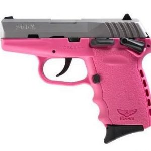 SCCY CPX-1 PISTOL PINK 9MM 3.1" BARREL 10-ROUNDS ADJUSTABLE 3-DOT SIGHTS