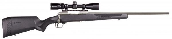SAVAGE 110 APEX STORM XP STAINLESS 7MM REM MAG 24-INCH 3RDS WITH SCOPE