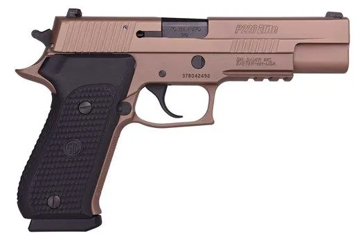 SIG SAUER P220-10 EMPEROR SCORPION FLAT DARK EARTH PVD 10MM 5-INCH 8RDS SIGLITE NIGHT SIGHTS