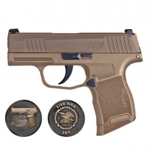 SIG SAUER P365 NRA COYOTE TAN 9MM 3.1" BARREL 10-ROUNDS