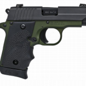 SIG SAUER P938 ARMY GREEN / BLACK 9MM 3-INCH 7RD SIGLITE NIGHT SIGHTS