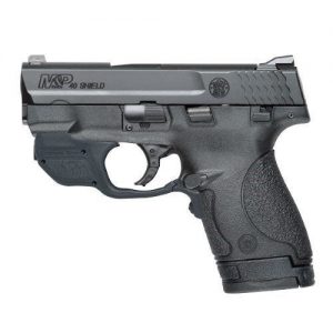 SMITH AND WESSON M&P40 SHIELD BLACK .40 SW 3.1-INCH 7RD CRIMSON TRACE GREEN LASERGUARD