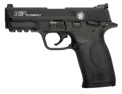 SMITH & WESSON M&P 22 COMPACT .22 LR 3.6" BARREL 10 RDS WITH 3-DOT ADJUSTABLE REAR SIGHT