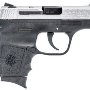 SMITH AND WESSON M&P BODYGUARD 380 STAINLESS / BLACK .380 ACP 2.75-INCH 6RD ENGRAVED SLIDE