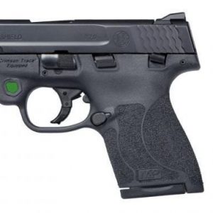 SMITH AND WESSON M&P SHIELD M2.0 9MM 3.1 INCH 8 RND CRIMSON TRACE GREEN LASER THUMB SAFETY