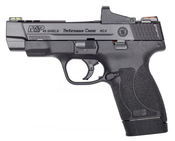 SMITH AND WESSON M&P45 SHIELD PERFORMANCE CENTER BLACK .45 ACP 4-INCH 7RDS PORTED BARREL